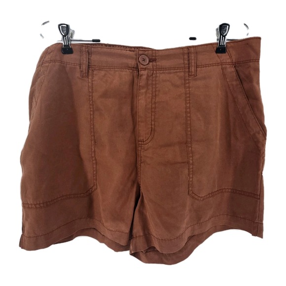 Social Standard By Sanctuary Shorts Fortune Lyocell l Womens Size XL Red Clay - Picture 1 of 4